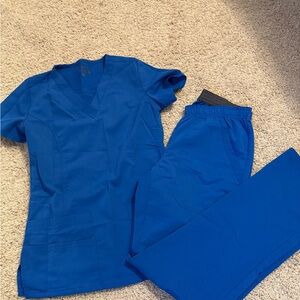 Women's Blue Scrub Set